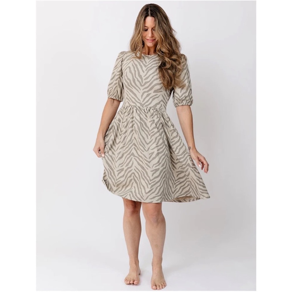 Mata Traders Inez Savanna Stripe Dress size M